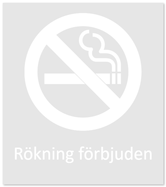 rokning forbjudet skyltar som Ledskylt