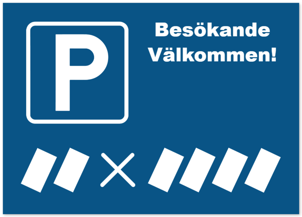 parkeringsskyltar som Aluminiumskylt
