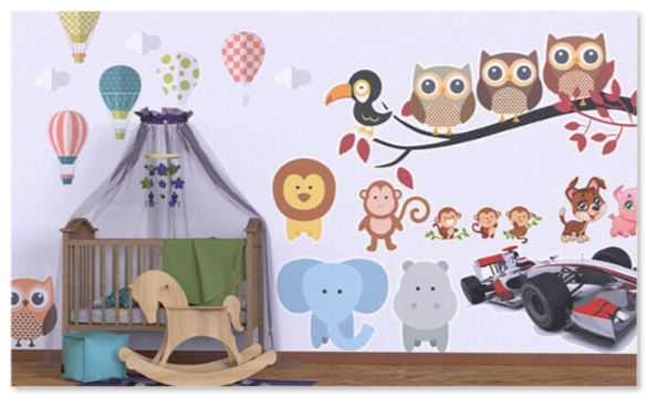 wallstickers som Klistermärke